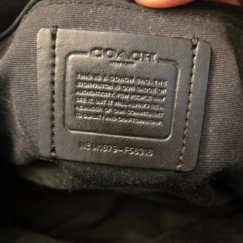 Coach Ava Signature Leather Zip Top Tote Bag - Picture 6 of 11